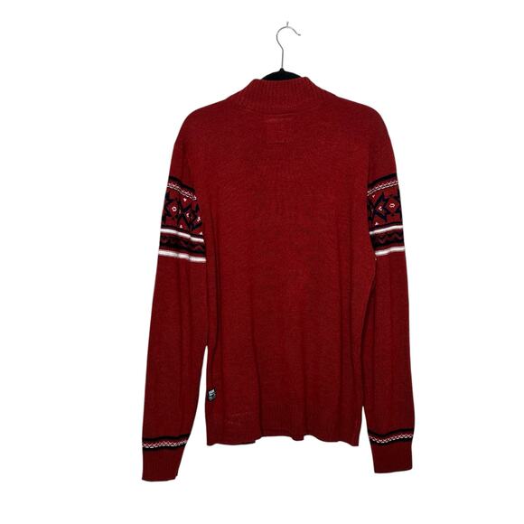 Buffalo men jeans red winter sweater size XL - Picture 2 of 11